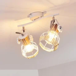 Luminaires Scandinaves-hofstein Plafonnier Barbacena Blanc, 2 lumières