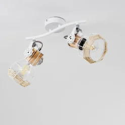 Luminaires Scandinaves-hofstein Plafonnier Barbacena Blanc, 2 lumières