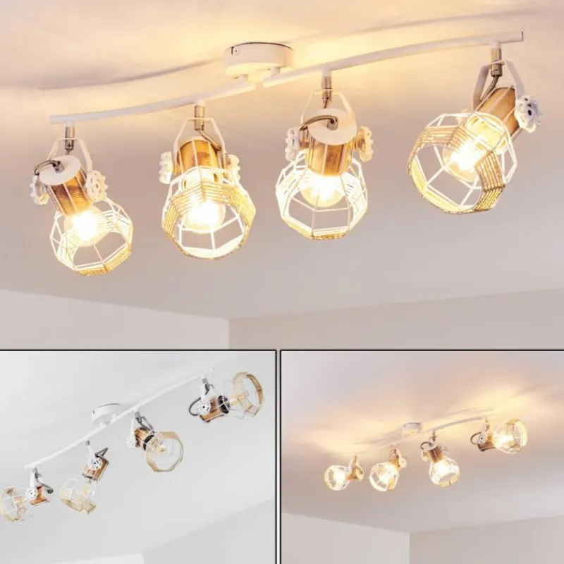 Luminaires Scandinaves-hofstein Plafonnier Barbacena Blanc, 4 lumières