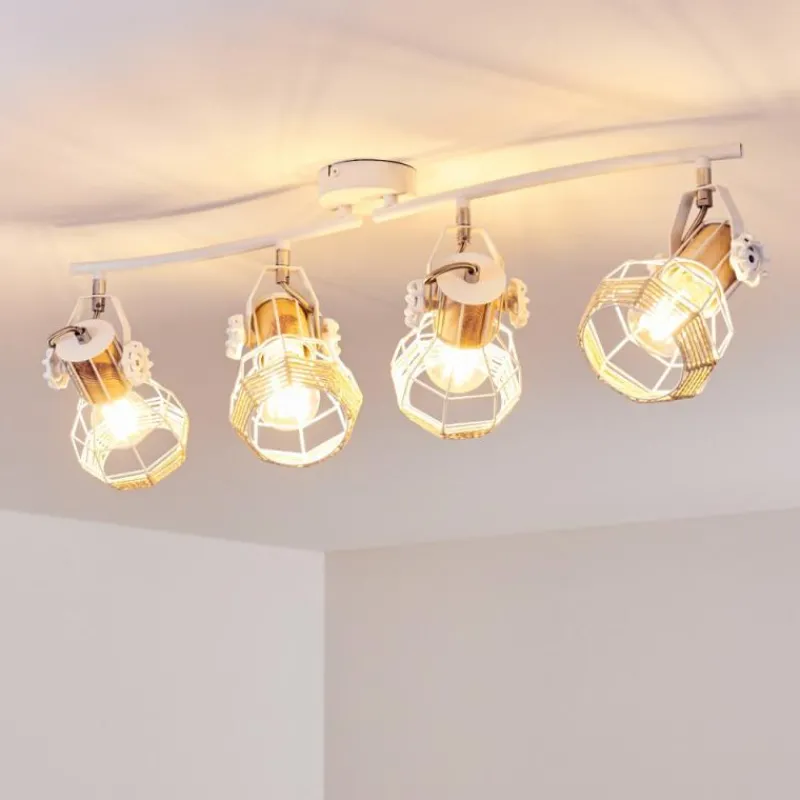 Luminaires Scandinaves-hofstein Plafonnier Barbacena Blanc, 4 lumières