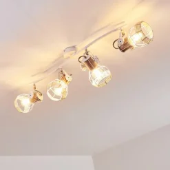 Luminaires Scandinaves-hofstein Plafonnier Barbacena Blanc, 4 lumières