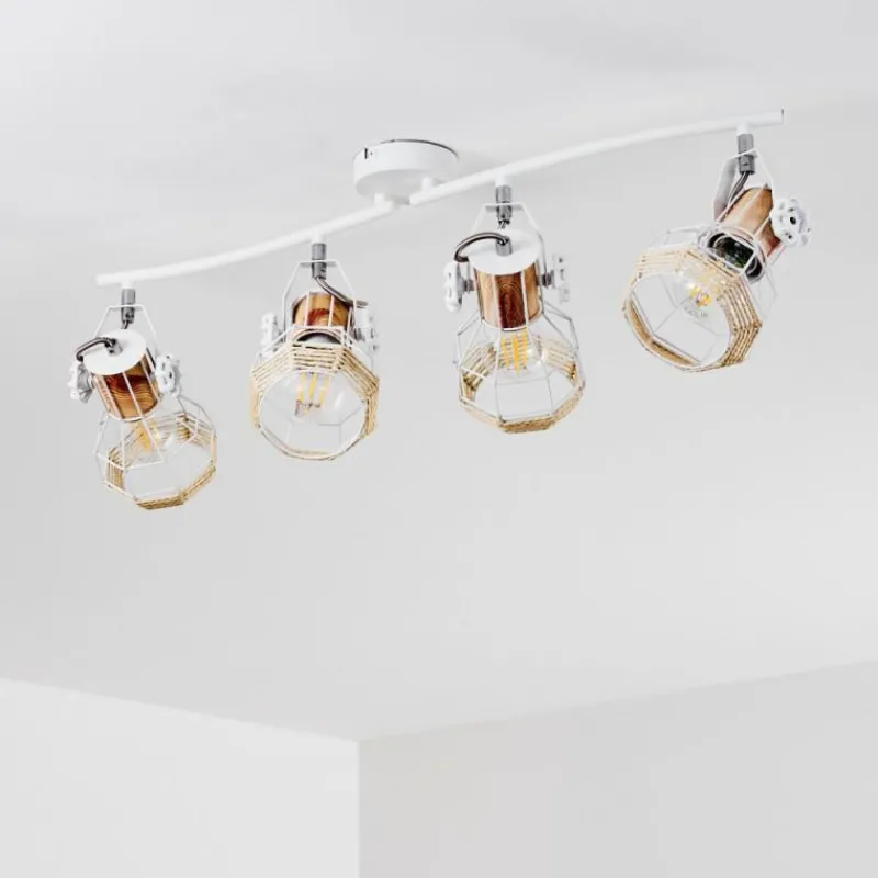 Luminaires Scandinaves-hofstein Plafonnier Barbacena Blanc, 4 lumières