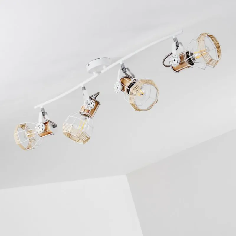 Luminaires Scandinaves-hofstein Plafonnier Barbacena Blanc, 4 lumières