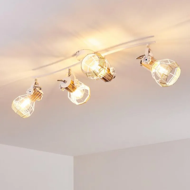 Luminaires Scandinaves-hofstein Plafonnier Barbacena Blanc, 4 lumières