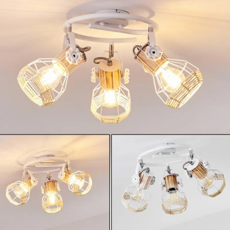 Luminaires Scandinaves-hofstein Plafonnier Barbacena Blanc, 3 lumières