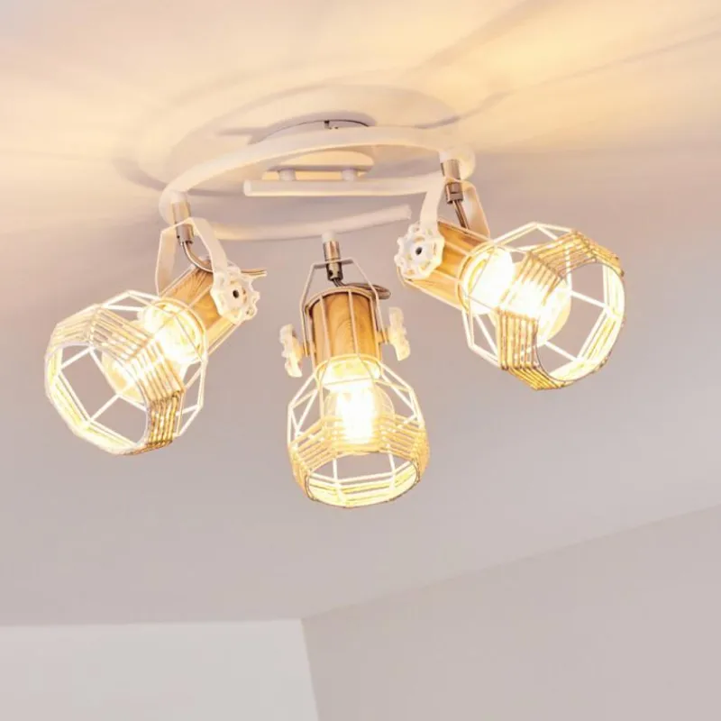 Luminaires Scandinaves-hofstein Plafonnier Barbacena Blanc, 3 lumières