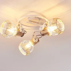 Luminaires Scandinaves-hofstein Plafonnier Barbacena Blanc, 3 lumières