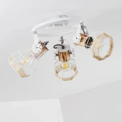 Luminaires Scandinaves-hofstein Plafonnier Barbacena Blanc, 3 lumières