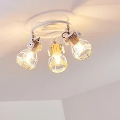 Luminaires Scandinaves-hofstein Plafonnier Barbacena Blanc, 3 lumières