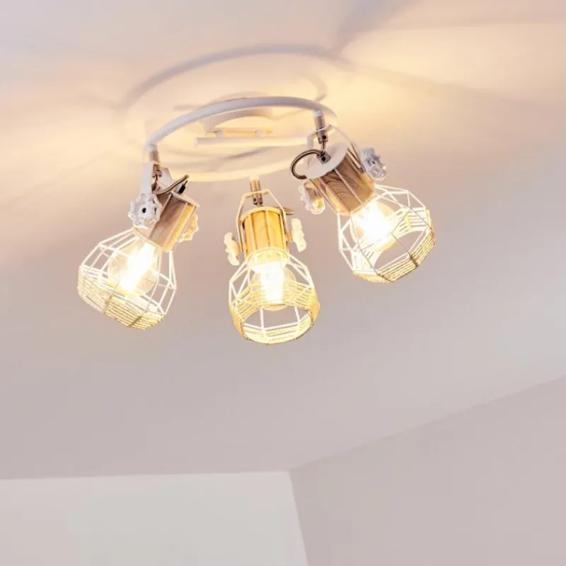 Luminaires Scandinaves-hofstein Plafonnier Barbacena Blanc, 3 lumières