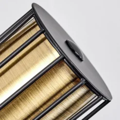 Lampes Industrielles-hofstein Plafonnier Bardhaman Noir, 2 lumières