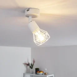 hofstein Plafonnier Baripada Blanc, 1 lumière