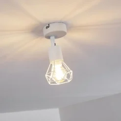 hofstein Plafonnier Baripada Blanc, 1 lumière