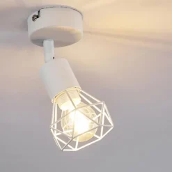 hofstein Plafonnier Baripada Blanc, 1 lumière