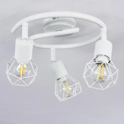 hofstein Plafonnier Baripada Blanc, 3 lumières