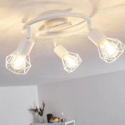 hofstein Plafonnier Baripada Blanc, 3 lumières