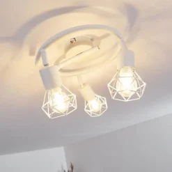 hofstein Plafonnier Baripada Blanc, 3 lumières