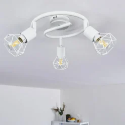 hofstein Plafonnier Baripada Blanc, 3 lumières