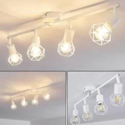 hofstein Plafonnier Baripada Blanc, 4 lumières