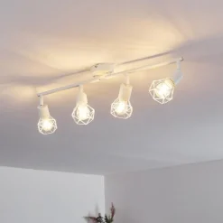 hofstein Plafonnier Baripada Blanc, 4 lumières