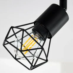 hofstein Plafonnier Baripada Noir, 1 lumière