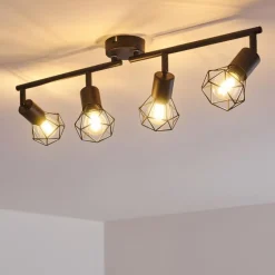 hofstein Plafonnier Baripada Noir, 4 lumières