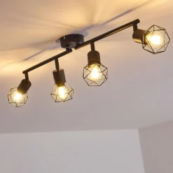 hofstein Plafonnier Baripada Noir, 4 lumières