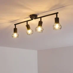 hofstein Plafonnier Baripada Noir, 4 lumières