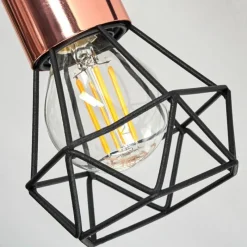 Lampes Vintages & Rétros-hofstein Plafonnier Baripada Noir, 4 lumières