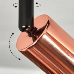 Lampes Vintages & Rétros-hofstein Plafonnier Baripada Noir, 4 lumières