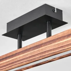 hofstein Plafonnier Barron LED Noir, 1 lumière