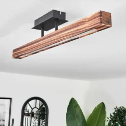 hofstein Plafonnier Barron LED Noir, 1 lumière