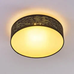 Lampes Dorées-hofstein Plafonnier Bathinda LED Blanc, 1 lumière