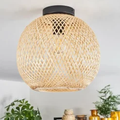 Lampes Vintages & Rétros-hofstein Plafonnier Bauro Écru, 1 lumière