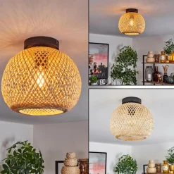 Style Boho-Chic-hofstein Plafonnier Bauro Écru, 1 lumière