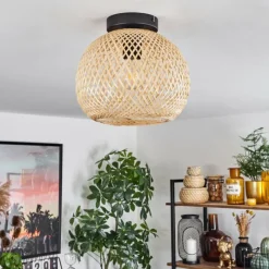 Style Boho-Chic-hofstein Plafonnier Bauro Écru, 1 lumière