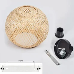 Style Boho-Chic-hofstein Plafonnier Bauro Écru, 1 lumière