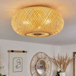 Style Boho-Chic-hofstein Plafonnier Bauro Laiton, 3 lumières