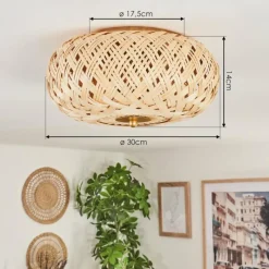 Luminaires Scandinaves-hofstein Plafonnier Bauro Laiton, 2 lumières