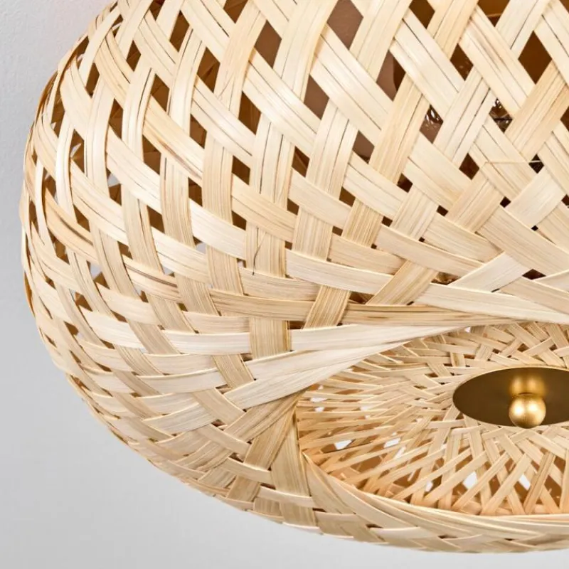 Luminaires Scandinaves-hofstein Plafonnier Bauro Laiton, Écru, 3 lumières