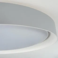 hofstein Plafonnier Beade LED Gris, Blanc, 1 lumière, Télécommandes, Changeur de couleurs