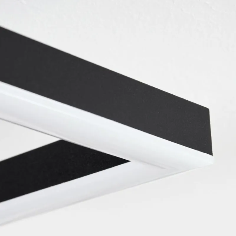 hofstein Plafonnier Bealo LED Brun, Couleur bois, 1 lumière