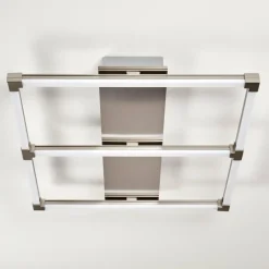 hofstein Plafonnier Beken LED Acier brossé, 1 lumière