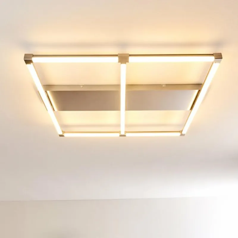 hofstein Plafonnier Beken LED Nickel mat, 1 lumière