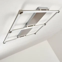 hofstein Plafonnier Beken LED Nickel mat, 1 lumière