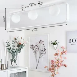 hofstein Plafonnier Beland Blanc, 3 lumières