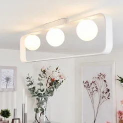 hofstein Plafonnier Beland Blanc, 3 lumières