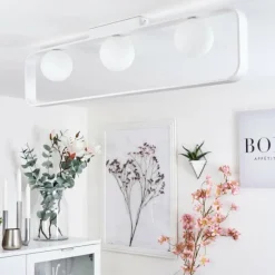 hofstein Plafonnier Beland Blanc, 3 lumières