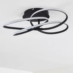 hofstein Plafonnier Belgorod LED Noir, 1 lumière