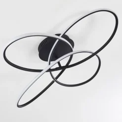 hofstein Plafonnier Belgorod LED Noir, Blanc, 1 lumière, Télécommandes